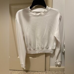 ARITZIA TNA Cropped White Women's CREWNECK